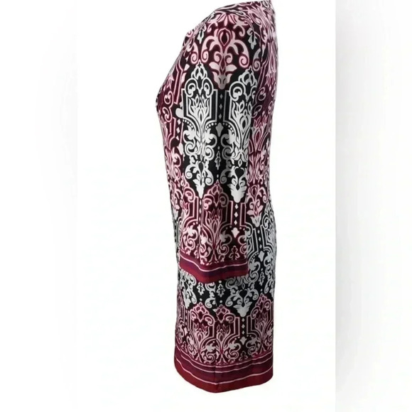 Laundry By Design Red Black Geometric Dress Size 8 - Picture 12 of 13